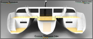 11 Custom Trimaran 24m Transom