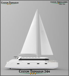 6 Custom Trimaran 24m Profile