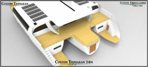 9 Custom Trimaran 24m Aft Deck